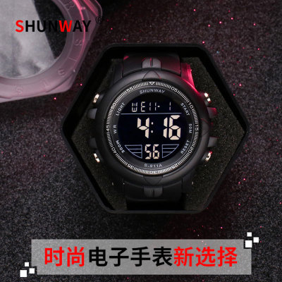 [Manufacturer] in Stock Wholesale Multi-Function Electronic Watch Men's and Women's Youth Luminous Alarm Clock Waterproof Watch