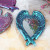 DIY Crystal Epoxy Resin Epoxy Wings Heart Shape Mirror Tray Feather Mirror Silicone Mold