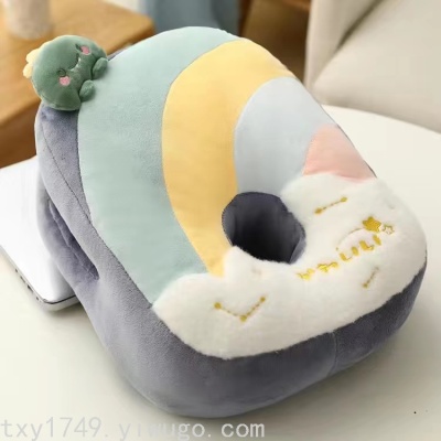 Rainbow Afternoon Nap Pillow Stomach Sleeper Pillow Office Siesta Appliance Pillow Girl Stomach Sleeping on Desk Sleeping Nap Pillow Student