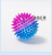 Creative 7.5cm Two-Color Massage Ball Luminous Elastic Ball TPR Flash Thorn Ball Children's Vent Toys Wholesale