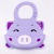 Pig Silicone Bib Silicone Bib Bib Saliva Towel Children's Autumn and Winter Bib Waterproof Baby Products