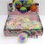 TPR Soft Rubber Transparent Colorful Ball Squeezing Toy Vent Acanthosphere Decompression Children's Toys Cross-Border Decompression Factory Wholesale