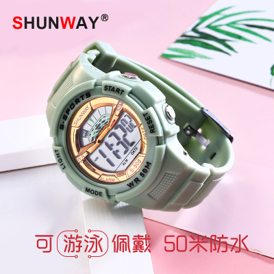 New Simple Electronic Watch Primary and Secondary School Students Casual Minimalism Night Watch 50 M Waterproof Factory Wholesale