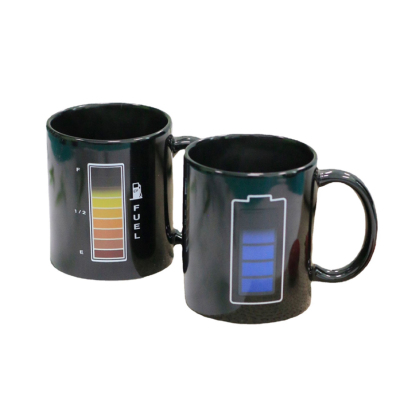 Thermal Transfer Battery Discoloration Cup Creative Mug Customizable Advertising Cup