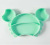 Edible Silicon Dinner Plate Cartoon Children's Tableware Integrated Crab Snack Catcher Compartment Cartoon Bowl Feeding Supplies