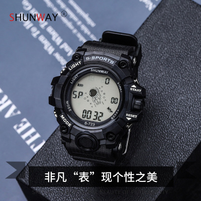 Cross-Border Foreign Trade Spaceman Electronic Watch Trendy Teen Waterproof 50 M Luminous Sports Swimming Wearable Watch