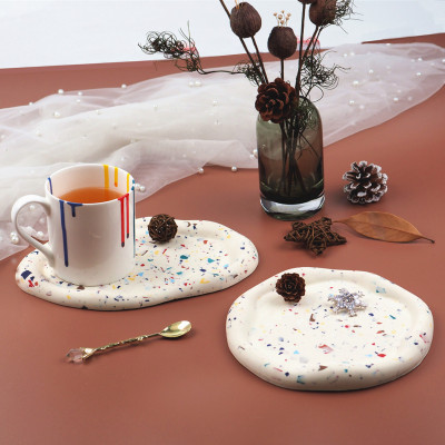 DIY Resin Epoxy Irregular Cloud Plate Tray Teacup Mat Jewelry Plate Plaster Mirror Silicone Mold