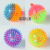 Supply 7. 5cm Flash Elastic Massage Ball Luminous Led Jumping Ball with Rope Barbed Vent Ball Toy Wholesale