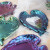 DIY Crystal Epoxy Resin Epoxy Wings Heart Shape Mirror Tray Feather Mirror Silicone Mold