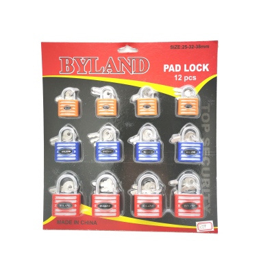 Lock Padlock Iron Padlock Color Shell Lock Arc Plastic Lock Colorful Lock Mixed Lock