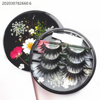 DIY Crystal Glue Epoxy Resin Eyelash Storage Box with Lid Mirror Storage Silicone Mold