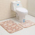 Cross-Border Bathroom Three-Piece Foot Mat Flannel Absorbent Toilet Floor Mat Non-Slip Custom Shower Curtain Four-Piece Set