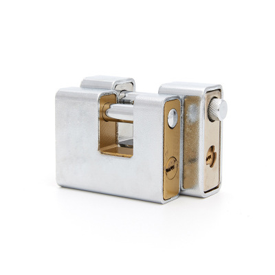 Lock Padlock Iron Padlock Rectangular Lock in Chinese Antique Style Lateral Opening Padlock Horizontal Lock Box Lock Horizontal Shell Computer Lock