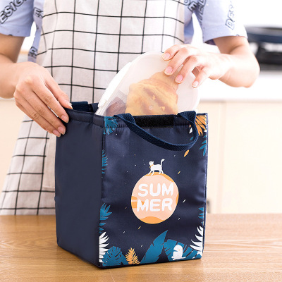Portable Office Worker Lunch Bag Large Capacity Thermal-Insulation Thickened Lunch Bag Thickening Thermal Insulation Portable Lunch Box Insulated Bag