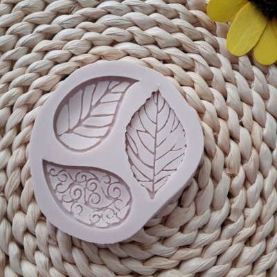 3PCs Leaves Silicone Mold Chocolate Mold Cake Decorations Mold DIY Baking Tool Wholesale