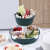 Multi-Functional Large Double-Layer Home Creative New Rotating Hot Pot Platter Plastic Triangle Hot Pot Platter Drain Basket