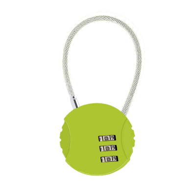 Qianyu Padlock Color Coded Lock of Bags and Suitcases Wire Rope Padlock with Password Required