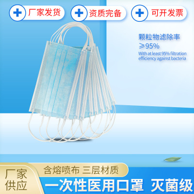 Jiangsu Delivery Adult Disposable Medical Filter Dustproof Sterile Sterilization Mask Doctor Medical Care Ear Hook