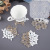 DIY Epoxy Resin Epoxy Crystal Handmade Snowflake Coaster Decoration Desktop Petal Lace Ornament