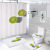 3D Digital Printing Bathroom Waterproof Set Four-Piece Modern Minimalist Fruit Printed Support Cross-Border Drawing Formulation