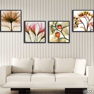 Combination Flower Abstract Landscape Oil Painting and Mural Decorative Painting Photo Frame Cloth Painting Decorative Calligraphy and Painting Hanging Picture Decoration Craft