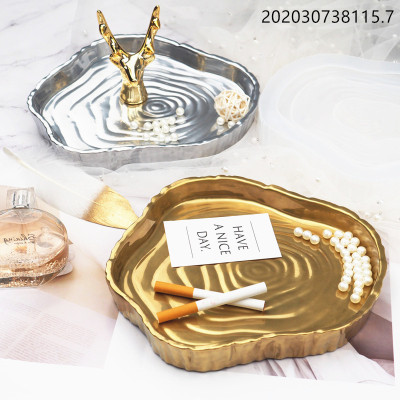 Cosmetic Tray Dish Storage Non-Specification Tree Pile Ashtray Epoxy Resin Silicone Mirror Mold