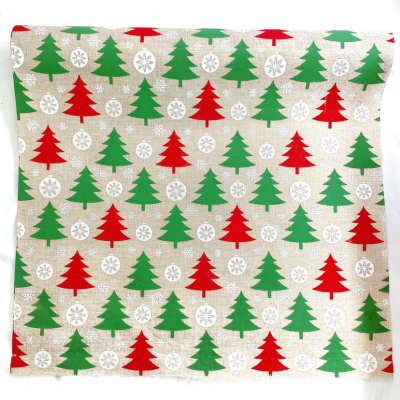 Factory in Stock Wholesale Christmas Santa Cotton Christmas Series Decorative Cloth Cotton Plain Printed Fabric