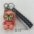 Creative Cartoon PVC Three-Dimensional Big Glasses Bear Astronaut Keychain Men and Women Couple Small Gift Crane Machine