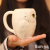 Hot Sale Embossed Owl Mug Creative Porcelain Cup Water Cup