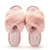New PVC Material Winter Slippers Plush Cross with Floor Cotton Slippers Interior Home Warm Fluffy Slippers