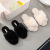 New PVC Material Winter Slippers Plush Cross with Floor Cotton Slippers Interior Home Warm Fluffy Slippers