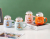 Happy Planet Bead Cover Ceramic Cup Cartoon Animal Fox Mug with Lid Office Water Glass