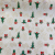 Christmas Halloween Linen Printing Beige Imitation Linen Encryption Diablement Fort Jute DIY Linen Fabric Table Runner