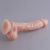 realistic dildo with ball and suction cup and clear vein