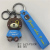 Cute Single Glasses Bear Keychain Cartoon Schoolbag Pendant Silicone Couple Key Chain Car Key Bag Hanging Ornaments