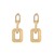 Fashion Exaggerated Earrings Cross-Border Hot European and American Earrings Gold CCB Long Ins Retro Style Earrings