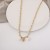 European and American Clavicle Chain Creative Personalized Necklace Factory Direct Supply Simple Double-Layer Necklace