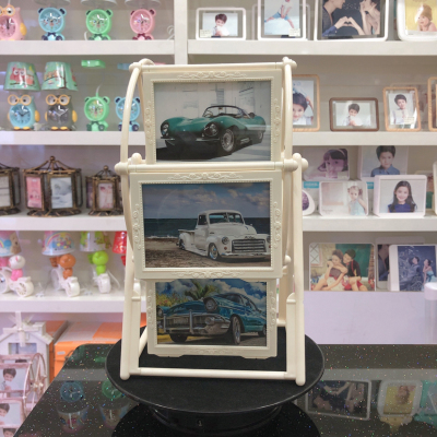 Photo Frame and Picture Frame Haotao Photo Frame Ht9999 Pattern White Ferris Wheel 5-Inch 6-Frame