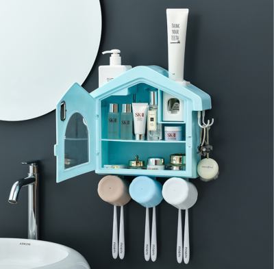 Toilet Wall-Mounted Toothbrush Holder