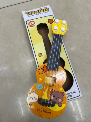 Children's Simulation Guitar Children's Ukulele Window Box Packaging Color Mixed with Certificate