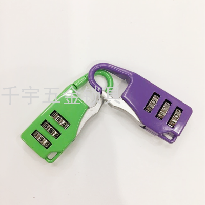 Qianyu Padlock Coded Lock of Bags and Suitcases Suitcase Padlock with Password Required Cabinet Security Lock Mini Small Lock