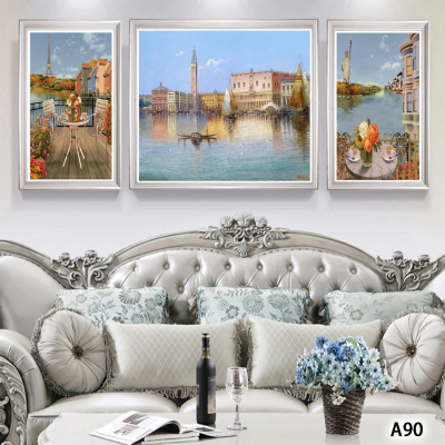 Picture Frame Landscape Oil Painting and Mural Decorative Painting Photo Frame Cloth Painting Decorative Calligraphy and Painting Hanging Picture Decoration Craft Sofa and Bedside