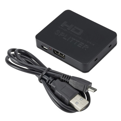 HDMI Splitter One-Switch Two-Way Mini HD Video HDMI Splitter One Divided into Two 4K HDMI One Divided into Two