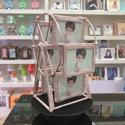 Photo Frame and Picture Frame Haotao Photo Frame Ht9999 Pattern Rose Ferris Wheel 5-Inch 6-Frame