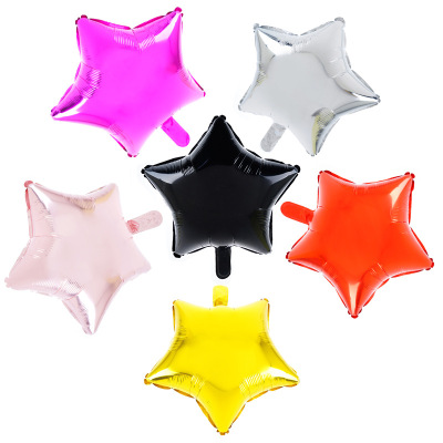 18-Inch Pentagram Balloon Holiday Wedding Birthday Party Decoration Supplies Floating Balloon Automatic Sealing