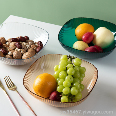 T18-8027 AIRSUN Fruit Plate Household Living Room Coffee Table Fruit Snack Dish Candy Dried Fruit Simple Ins Style