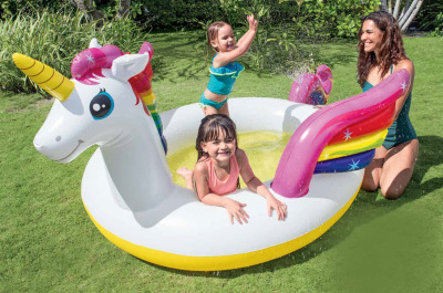 American Intex57441 Unicorn Baby Pool Inflatable Pool Children Entertainment Swimming Pool