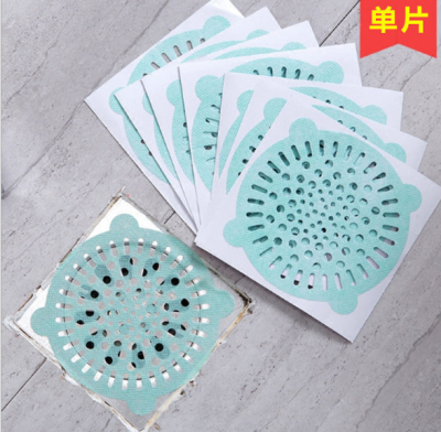 Home Bathroom Sewer Disposable Hair Floor Drain Sheet Filter Net