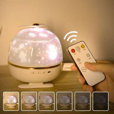 Novelty Projector Spaceman Astronaut Small Night Lamp Music Starry Sky Projection Lamp Creative Send Children's Birthday Gifts