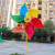 30cm Colorful Six-Leaf Windmill Children's Toy Festival Gift PVC Waterproof and Sun Protection Outdoor Plug-in Advertising Scenic Spot